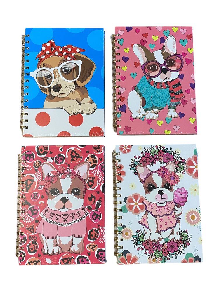 Зошит А5 на спіралі,  80 аркушів 80г/м2 клітинка,  "Собачка" (1813-11)