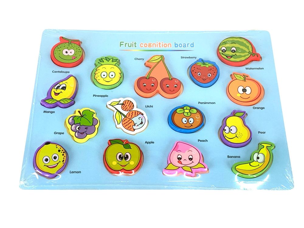 Игра развивающая сортер  30 х 22,5см Фрукты овощи (англ. язык) Разноцветный (9349)