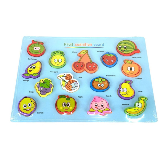 Игра развивающая сортер  30 х 22,5см Фрукты овощи (англ. язык) Разноцветный (9349)