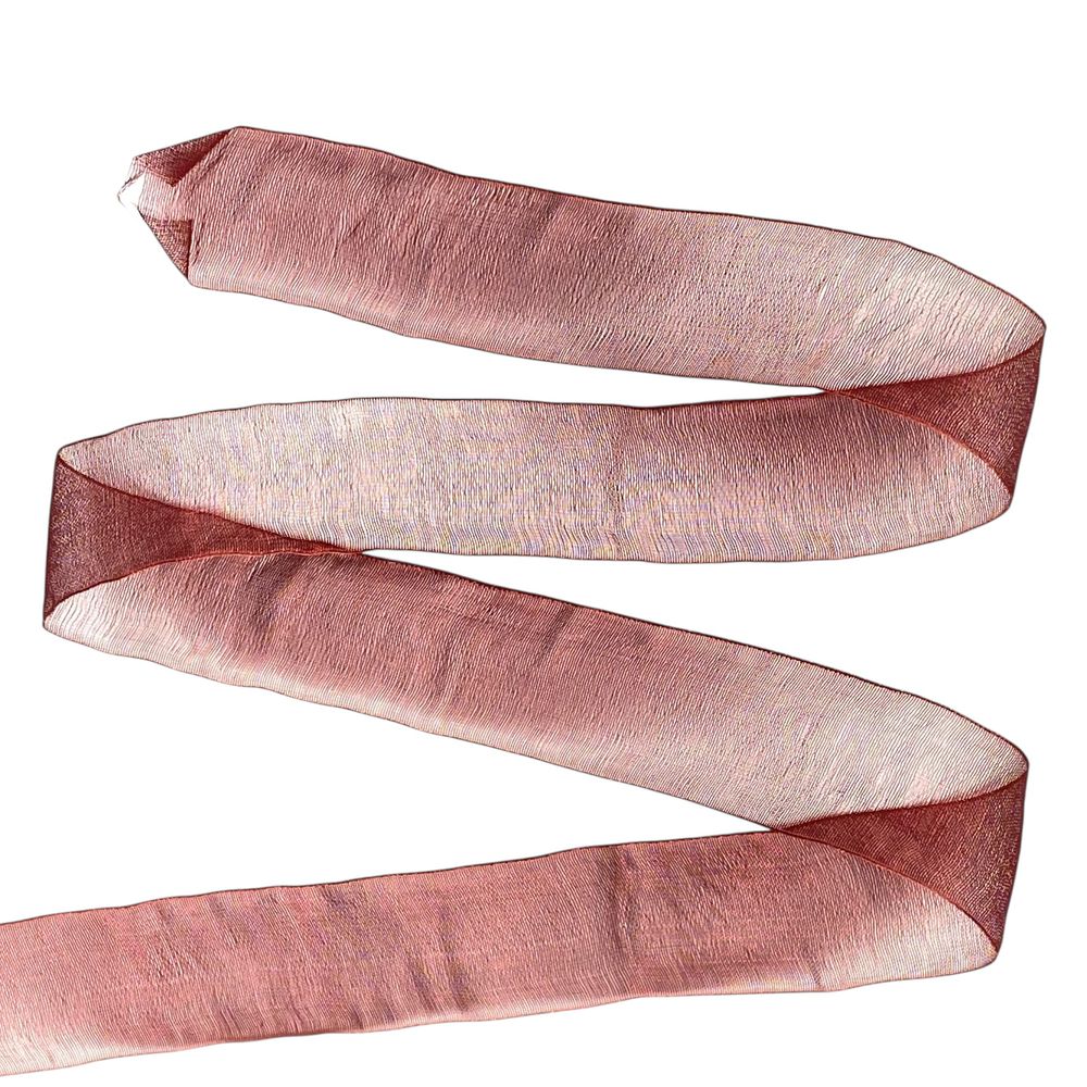 Стрічка з органзи "бургунді" 2,5 см х 50 ярдів Коричневий Marill (D02025-bk33)