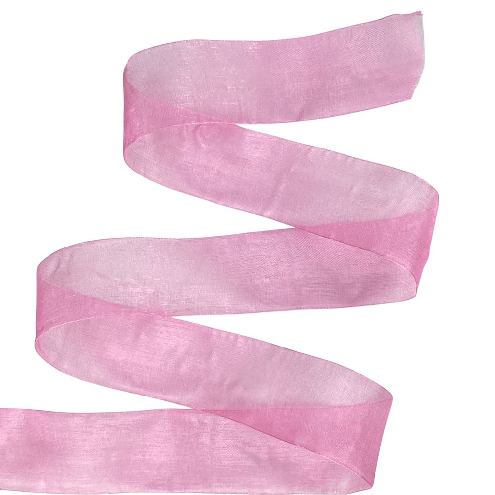 Лента с органзы  малиновая 4,0 см х  50 ярдов Розовый Marill (D02040-94)