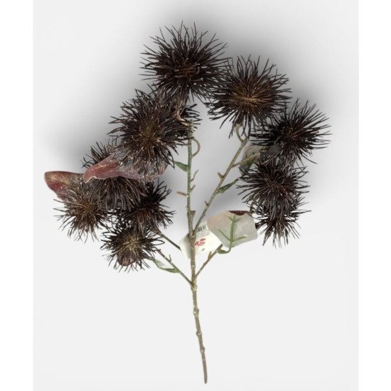 Ветвь декоративная Эхинопс, 60см темно-коричневая Unison (c30517)