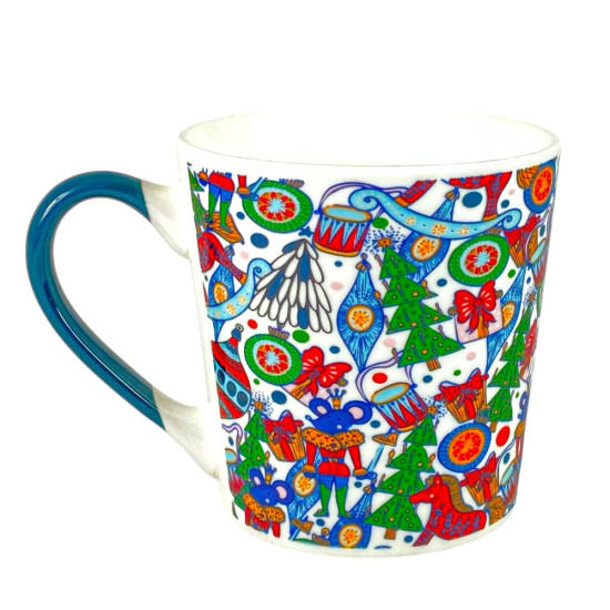 Чашка керамическая 400мл Новогодняя, в подарочной коробке (BPM5430-AR105)