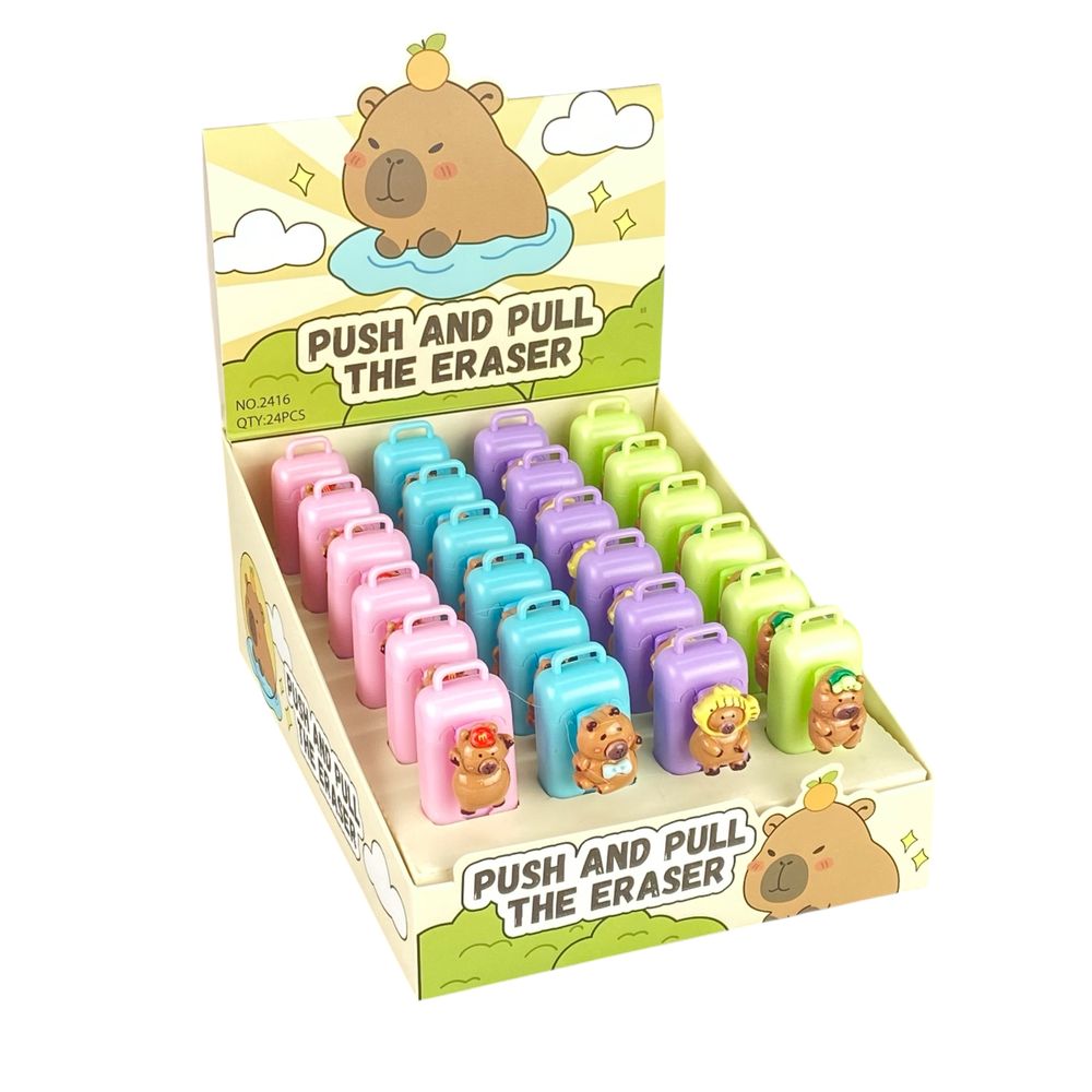 Резинка выдвижная в футляре, Капибара (2416 К)