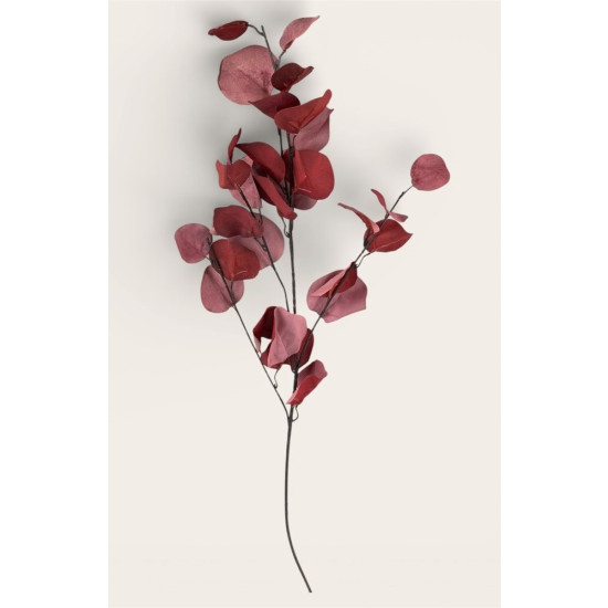Ветвь декоративная эвкалипта, 83см бордово-красная Unison (c33)