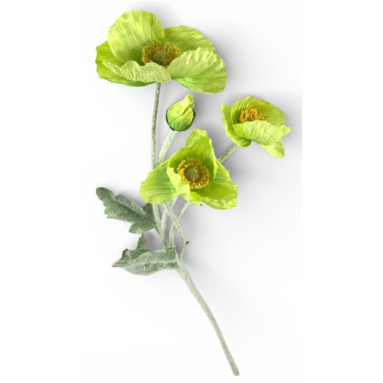 Ветка с маками, 60 см, салатная Unison (ТВ-60-1)