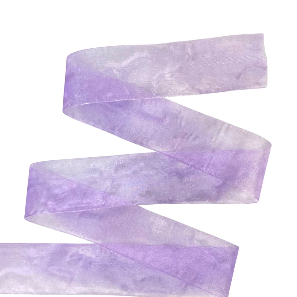 Стрічка з органзи бузкова 4,0 см х 50 ярдів Фіолетовий Marill (D02040-021)