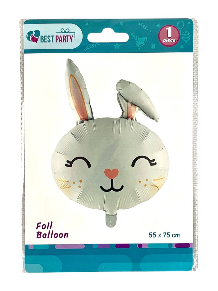 Шарик надувной фольгированный 55 х 75см Зайчик (BP10862)