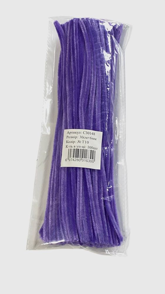 Синельная проволока, 300 х 6мм, фиолетовая, 100 шт Фиолетовый Marill (C30148-T10)