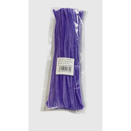 Синельная проволока, 300 х 6мм, фиолетовая, 100 шт Фиолетовый Marill (C30148-T10)