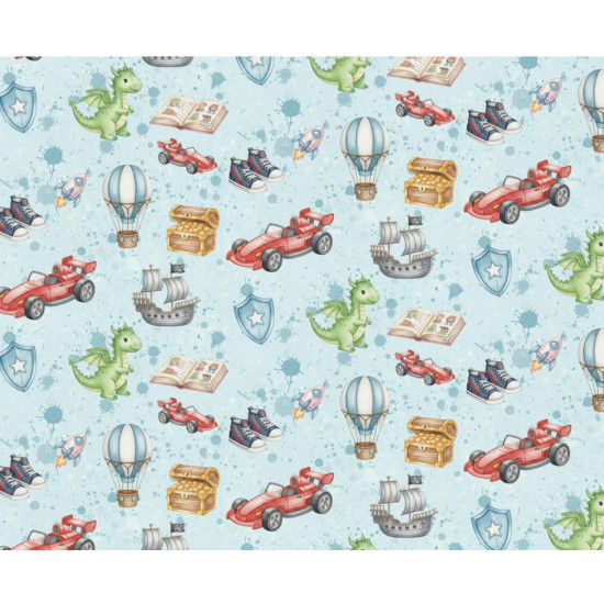 Бумага упаковочная мелованная 80г 10 листов  100 х 70см Разноцветный Unison (PVM10-340)