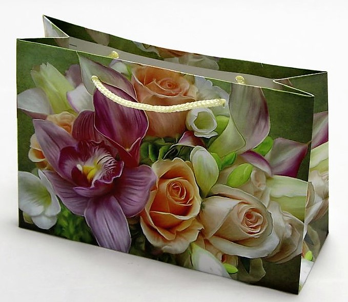 Пакет подарочный женская серия 130гр, 18 х 11 х 5см (12шт/уп) Unison (PVM181105W)