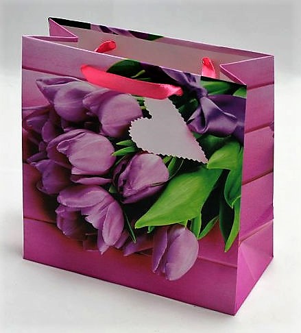 Пакет подарочный женская серия 130гр, 16 х 16 х 8см (12шт/уп) Unison (PVM161608W)