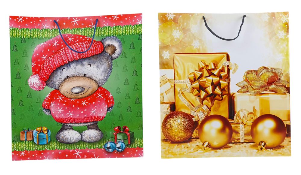 Пакет подарочный новогодний 130г, 16 х 16 х 8см Unison (PVM161608-5)