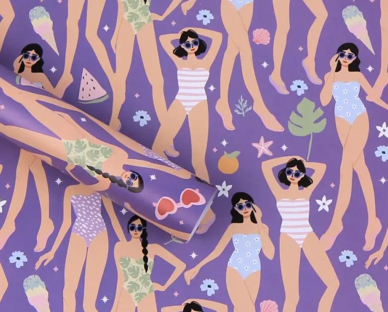 Бумага  для упаковки подарков 10 листов  100 х 70 см 50г Marta (PCZ10070-10-655)