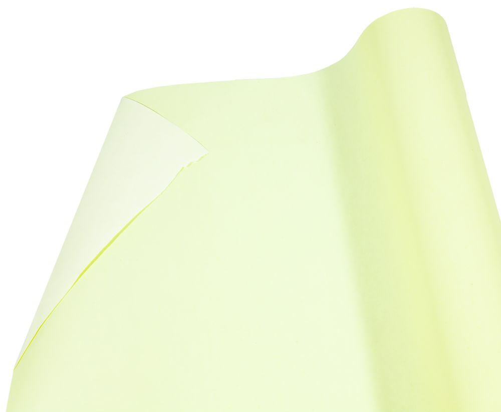 Бумага упаковочная крафт-двосторонний 0,7 х 7м Желтый Unison (Пт 842.4)