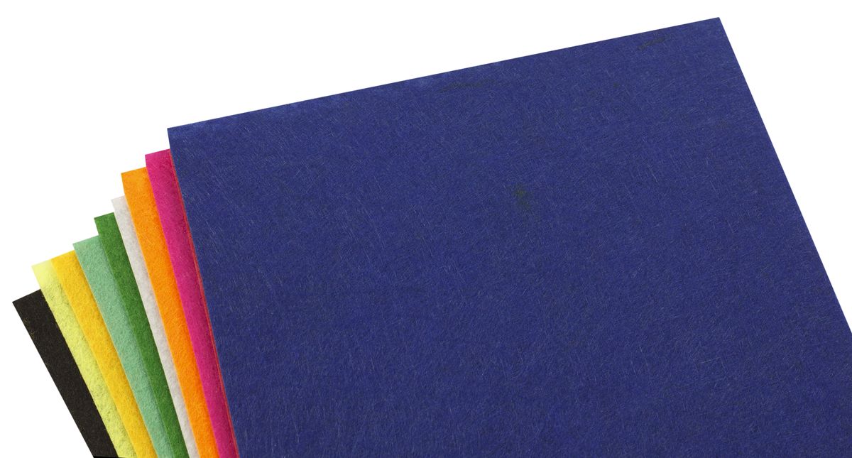 Фетр 20 х 30см, 1,2мм,10 аркушів, MIX Різнокольоровий Unison (170HQMIX-2)