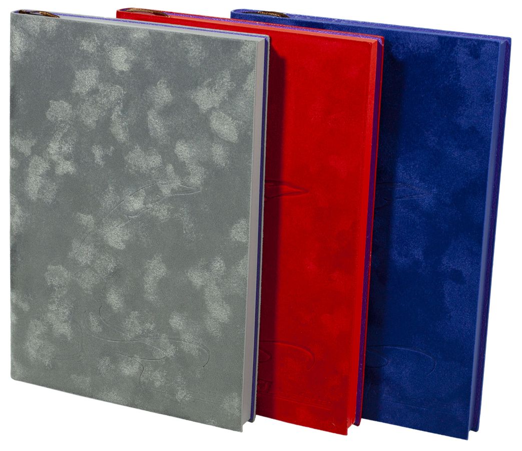 Ежедневник недатир. клетка бархат "Перо" А5, 160листов (1404-А5NK)