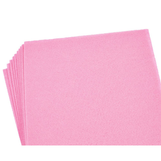 Фетр 20 х 30см, 1,2мм, 10 листов, розовый Розовый Unison (170HQ-032)