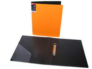 Папка пластиковая на кольцах d=30мм с карманом Разноцветный Unicorn (OR30)