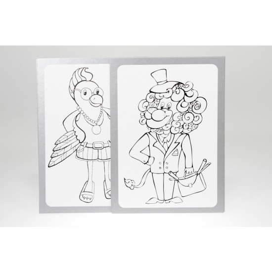 Книга "Раскраски картинки-картонки" (РМ-26)