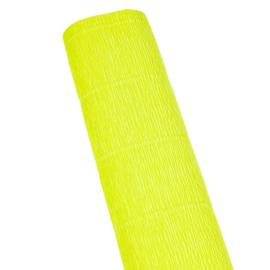 Бумага гофрированная 50 х 250 см 180г Желтая Желтый Cartotecnica Rossi (574)