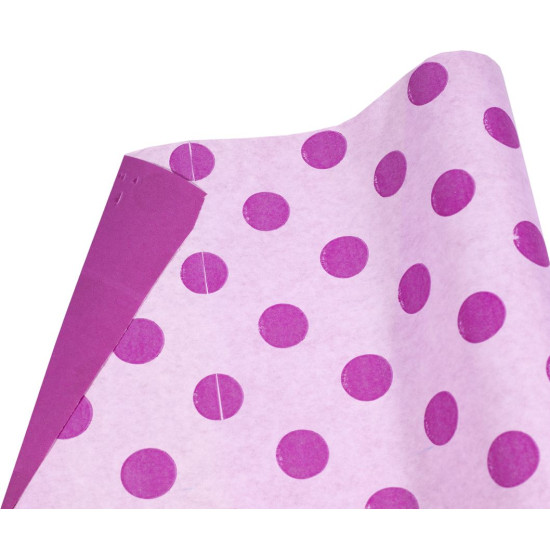 Бумага  двуст-я для упаковки подарков, розовая , Unison, Пт 862.10 (Пт 862.10)