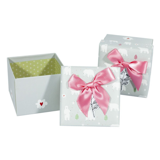 Коробка подарочная ювелирная 11 x 11 x 8,5см (4шт/уп) Серый Unison (DG01-21)