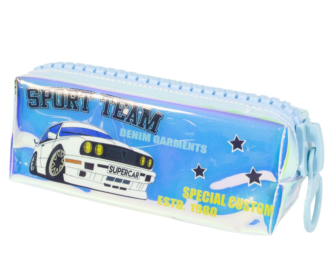 Пенал силиконовый 18,5 х 7,5 х 6,5 см, 1 отделение Голубой Unison (P601-3)