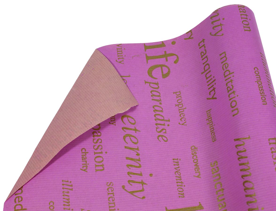 Крафт бумага лиловая  "Life" Розовый Unison (Пт 480.14)