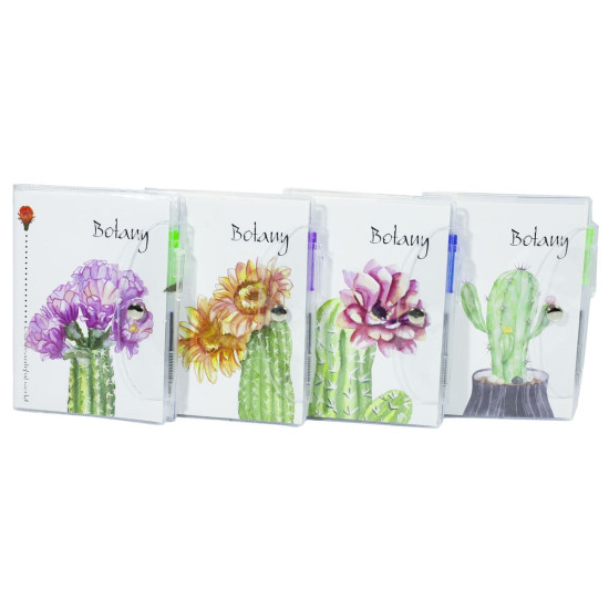Блокнот на кноп.ПВХ+ руч.ш._10,5*13,5см "Кактус" 503664 Unison (503664)