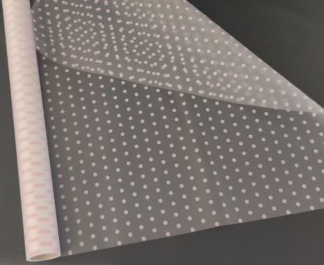 Пленка матовая для цветов  "Горох мелкий" нежно - розовый Unison (PMP1783)