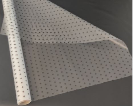 Плівка матова для квітів  0,6 х 10м,  "Горох дрібний"  чорний Прозорий Unison (PMP1779)