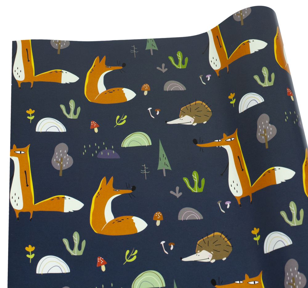 Бумага для упаковки подарков - Лисички   -10листов Разноцветный Marta (PCZ10070-10-390)