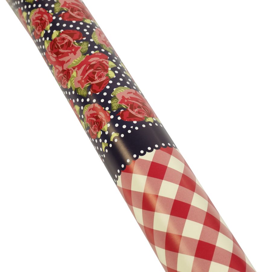 Бумага для уп. подарков шотландка с розами- 10листов PCZ10070-10-183 Marta (PCZ10070-10-183)