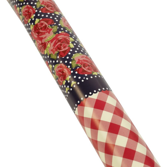 Бумага для уп. подарков шотландка с розами- 10листов PCZ10070-10-183 Marta (PCZ10070-10-183)