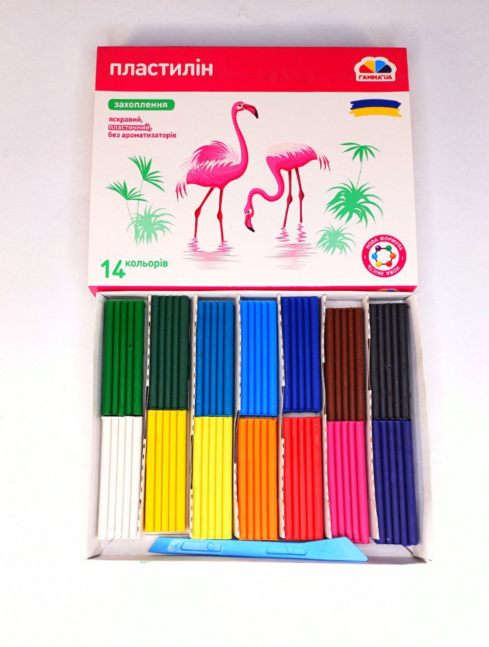 Пластилин Гамма 14цветов Разноцветный Гамма Украина (200313)