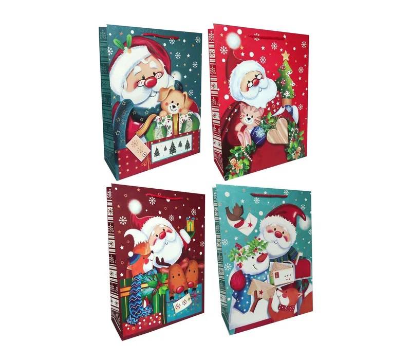 Новогодний подарочный пакет, 26х32х10см, Разноцветный Unison (YM-S-1367-M-1)