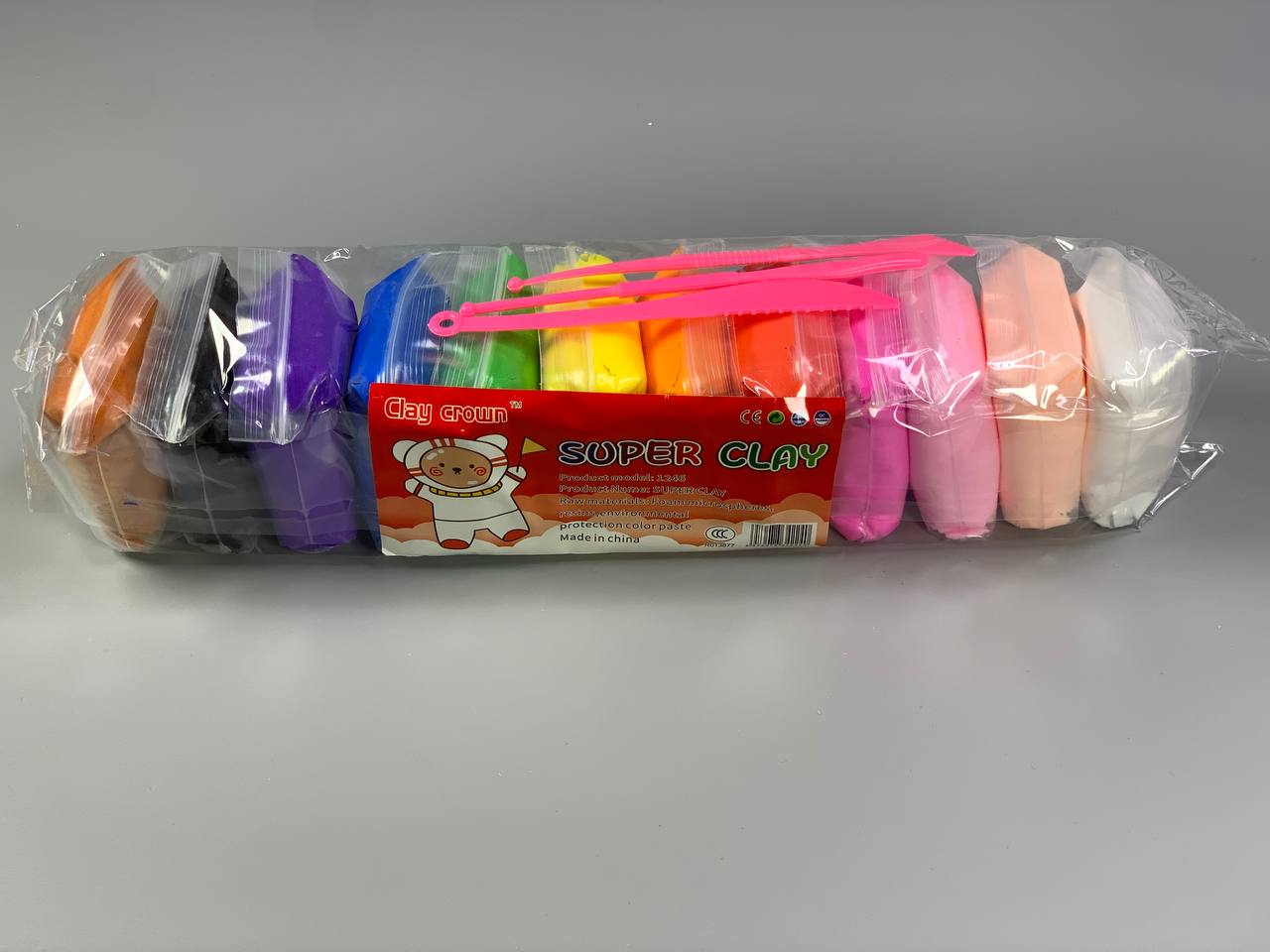 Масса для лепки  супер легкий 12х10г  цветов Разноцветный (13877RO/1111/1312)