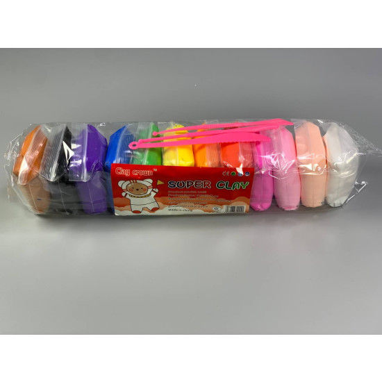 Масса для лепки  супер легкий 12х10г  цветов Разноцветный (13877RO/1111/1312)