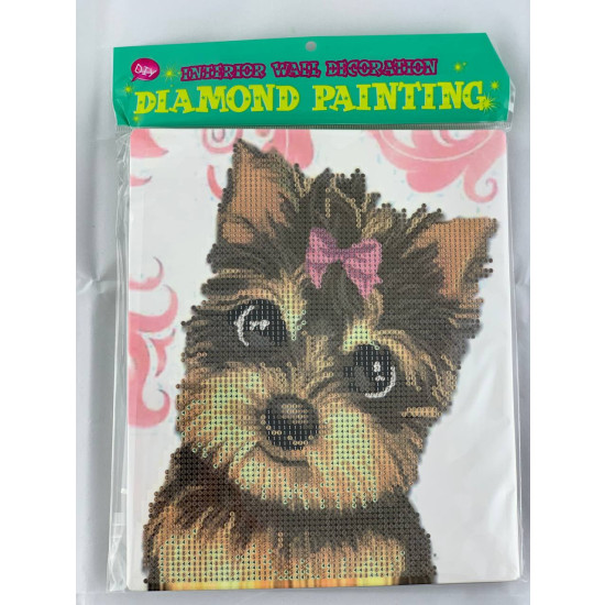 Алмазная мозаика "Собачка с бантиком" 21 х 25см в ОРВ упаковке Разноцветный Без бренда (D21267)