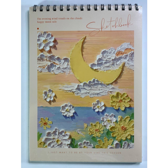 Скетч-бук на спирали 45л А4 100г/м² "Природа" Разноцветный Unison (411)