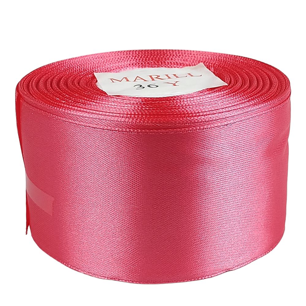 Атласная лента 5см (±5мм) x 33м Розовый Marill (LA5033-65)