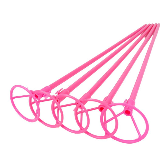 Палочка держатель для шарика фольгированного 50см, 10шт/уп, розовая Розовый Unison (883223)