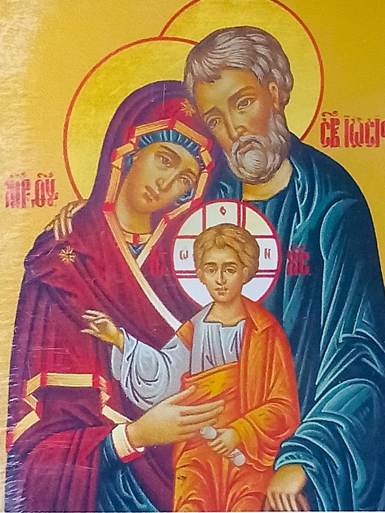 Алмазная мозаика 30 х 40см "Святое семейство" рулон в PVC (без подрамника) Разноцветный Unison (60564_O GLD)