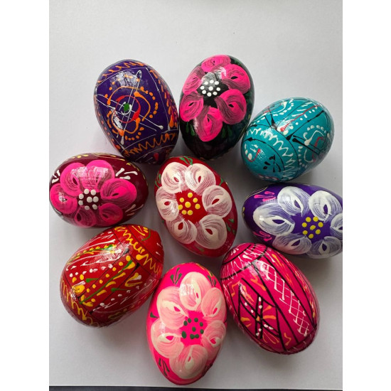 Деревянная писанка с росписью 70 х 50мм (1шт) Разноцветный Unison (L00113)