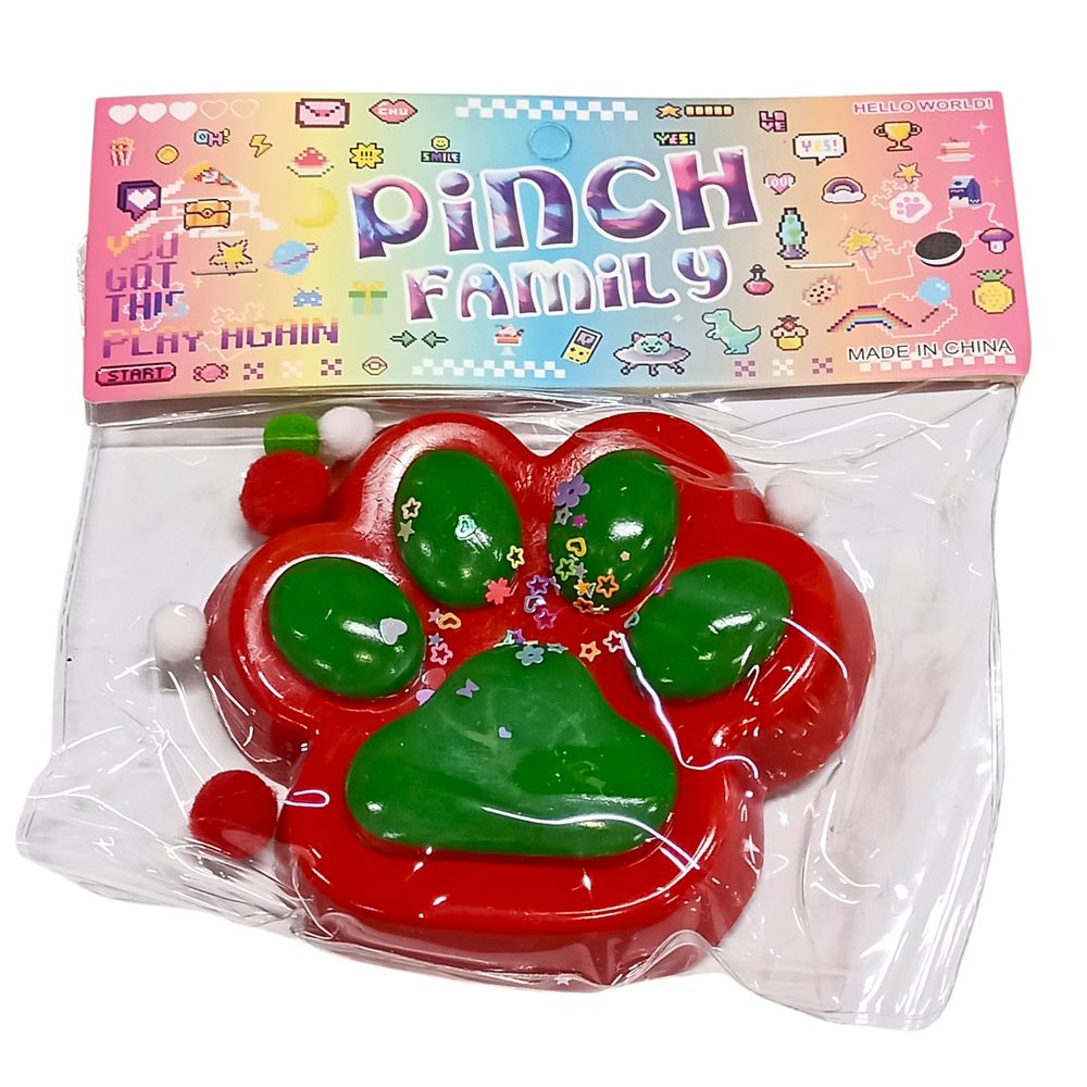 Таба лапка  12см сквиш антистресс (712294 red - green)