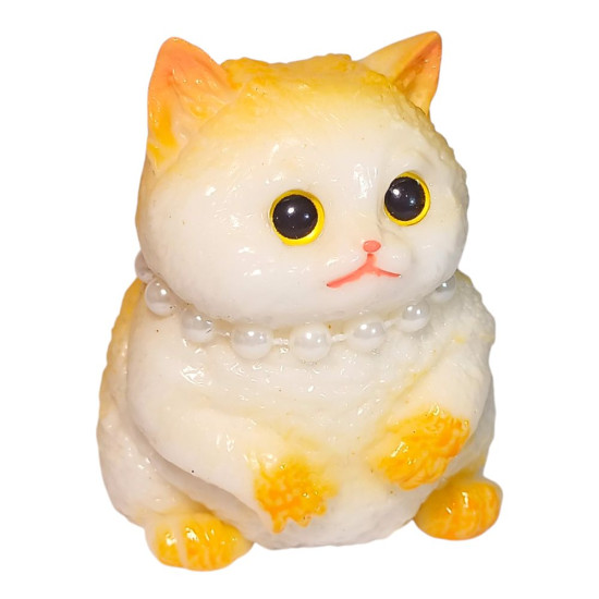 Игрушка-антистерес 9см Сквиши Таба Котик лимон липкий (713003  lemon)