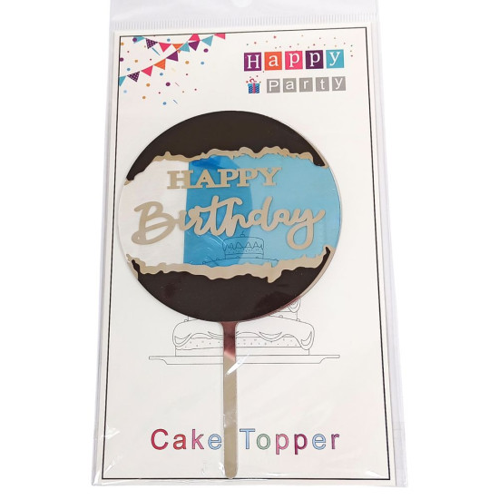 Топер для торта Happy Birthday Unison (10130-3)