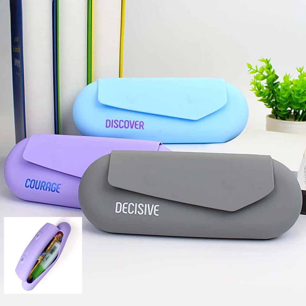 Пенал силиконовый 22 х 8,5 х 3,5см Разноцветный Unison (QS-2027)